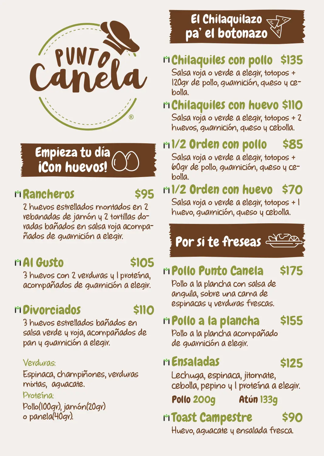 Menú Punto Canela